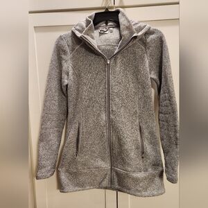 Athleta Heather Gray Fleece Jacket